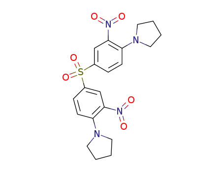 Molecular Structure of 14894-54-3 (Pyrrolidine,1,1'-[sulfonylbis(2-nitro-p-phenylene)]di- (8CI))