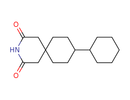 Molecular Structure of 1220-59-3 (3-Azaspiro[5.5]undecane-2,4-dione,9-cyclohexyl-)
