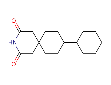 Molecular Structure of 1220-59-3 (3-Azaspiro[5.5]undecane-2,4-dione,9-cyclohexyl-)