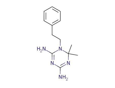 1,3,5-Triazine-2,4-diamine, 1,6-dihydro-6,6-dimethyl-1-(2-phenylethyl)-