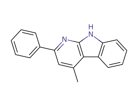 Molecular Structure of 50682-30-9 (1H-Pyrido[2,3-b]indole, 4-methyl-2-phenyl-)