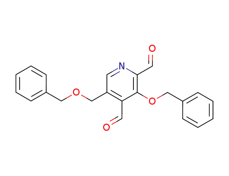 Molecular Structure of 60331-26-2 (2,4-Pyridinedicarboxaldehyde,
3-(phenylmethoxy)-5-[(phenylmethoxy)methyl]-)