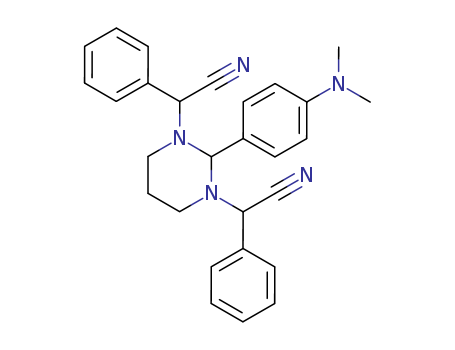 2164-72-9,2-[3-(cyano-phenyl-methyl)-2-(4-dimethylaminophenyl)-1,3-diazinan-1-yl]-2-phenyl-acetonitrile,