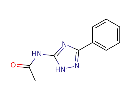 Molecular Structure of 62400-12-8 (Acetamide, N-(5-phenyl-1H-1,2,4-triazol-3-yl)-)