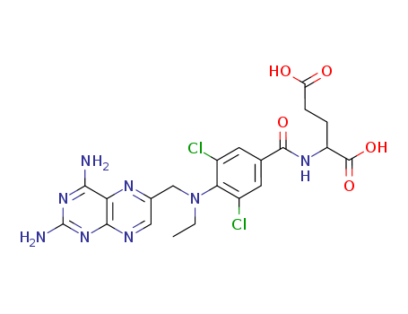 70280-74-9,N-(3,5-dichloro-4-{[(2,4-diaminopteridin-6-yl)methyl](ethyl)amino}benzoyl)glutamic acid,