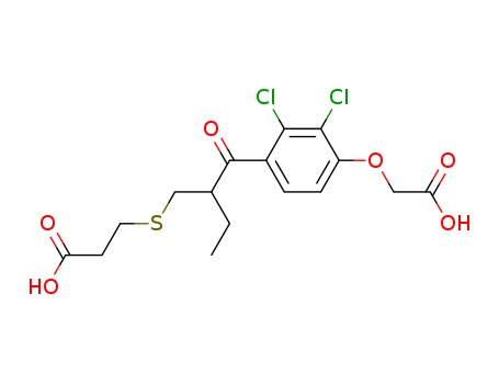 Propanoic acid, 3-[[2-[4-(carboxymethoxy)-2,3-dichlorobenzoyl]butyl]thio]-