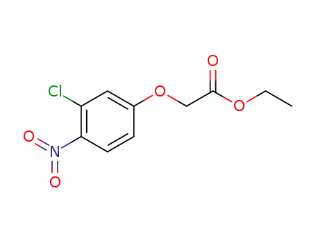 Molecular Structure of 1706-78-1 (ethyl 2-(3-chloro-4-nitrophenoxy)acetate)