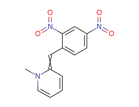 Molecular Structure of 55869-13-1 (Pyridine, 2-[(2,4-dinitrophenyl)methylene]-1,2-dihydro-1-methyl-)