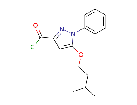 5-(3-Methylbutoxy)-1-phenyl-1H-pyrazole-3-carbonyl chloride