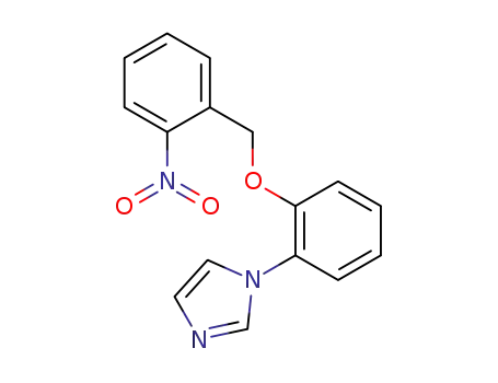 Molecular Structure of 61320-50-1 (1H-Imidazole, 1-[2-[(2-nitrophenyl)methoxy]phenyl]-)