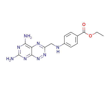 Benzoic acid,4-[[(5,7-diaminopyrimido[5,4-e]-1,2,4-triazin-3-yl)methyl]amino]-, ethyl ester cas  35171-07-4