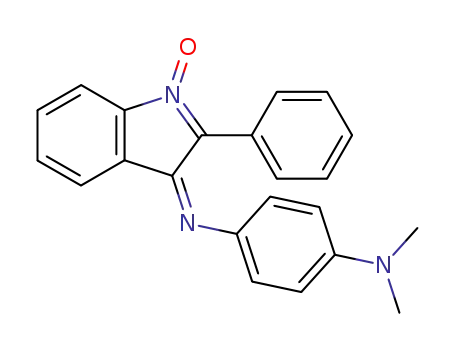 Molecular Structure of 5169-66-4 (1,4-Benzenediamine,
N,N-dimethyl-N'-(1-oxido-2-phenyl-3H-indol-3-ylidene)-)