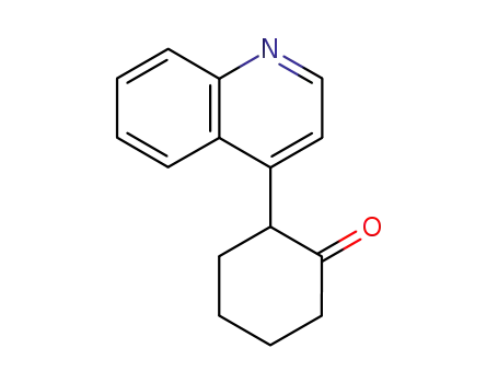 Molecular Structure of 3311-61-3 (Cyclohexanone, 2-(4-quinolinyl)-)
