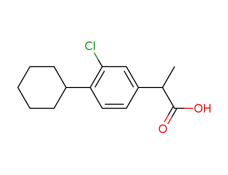 2-(3-chloro-4-cyclohexylphenyl)propanoic acid