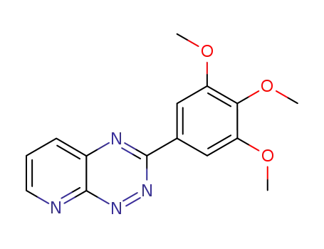 Molecular Structure of 59850-40-7 (Pyrido[3,2-e]-1,2,4-triazine, 3-(3,4,5-trimethoxyphenyl)-)