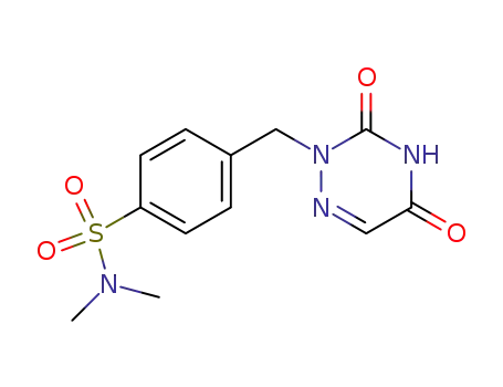 Molecular Structure of 61958-78-9 (Benzenesulfonamide,
4-[(4,5-dihydro-3,5-dioxo-1,2,4-triazin-2(3H)-yl)methyl]-N,N-dimethyl-)