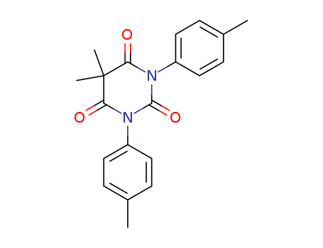 2,4,6(1H,3H,5H)-Pyrimidinetrione, 5,5-dimethyl-1,3-bis(4-methylphenyl)-