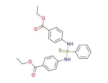 Molecular Structure of 7401-01-6 (Benzoic acid,4,4'-[(phenylphosphinothioylidene)diimino]bis-, diethyl ester (9CI))