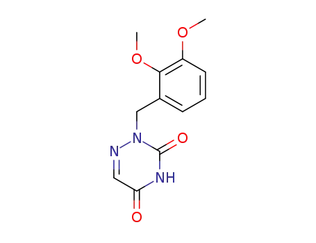 Molecular Structure of 61958-84-7 (1,2,4-Triazine-3,5(2H,4H)-dione, 2-[(2,3-dimethoxyphenyl)methyl]-)