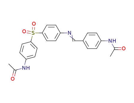 Molecular Structure of 13010-25-8 (Acetamide,N-[4-[[4-[[[4-(acetylamino)phenyl]methylene]amino]phenyl]sulfonyl]phenyl]-)