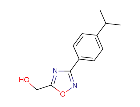 Molecular Structure of 10188-42-8 (1,2,4-Oxadiazole-5-methanol, 3-[4-(1-methylethyl)phenyl]-)