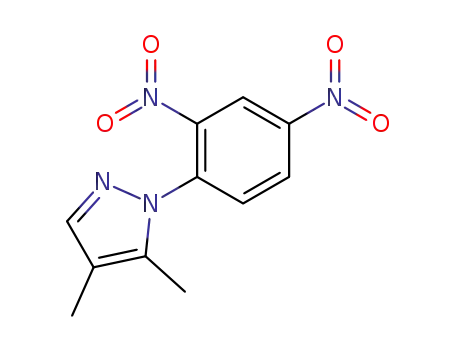 Molecular Structure of 13789-04-3 (1H-Pyrazole, 1-(2,4-dinitrophenyl)-4,5-dimethyl-)