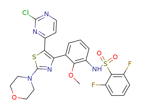 N-[3-[5-(2-chloropyrimidin-4-yl)-2-morpholin-4-yl-1,3-thiazol-4-yl]-2-methoxyphenyl]-2,6-difluorobenzenesulfonamide