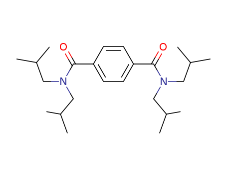 Molecular Structure of 15088-25-2 (1,4-Benzenedicarboxamide, N,N,N',N'-tetrakis(2-methylpropyl)-)