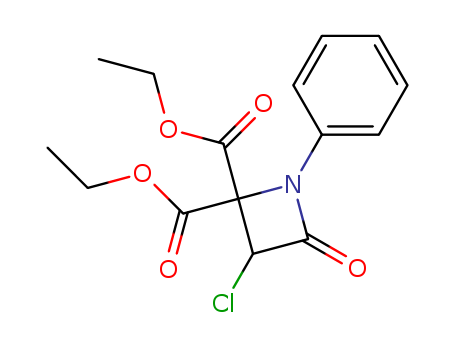 2,2-Azetidinedicarboxylicacid, 3-chloro-4-oxo-1-phenyl-, 2,2-diethyl ester cas  13277-41-3