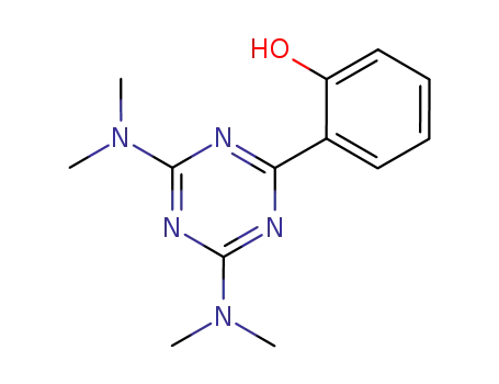 Molecular Structure of 52752-86-0 (Phenol, 2-[4,6-bis(dimethylamino)-1,3,5-triazin-2-yl]-)
