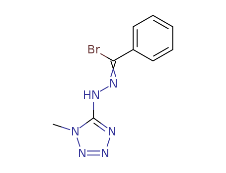 Benzenecarbohydrazonoylbromide, N-(1-methyl-1H-tetrazol-5-yl)-