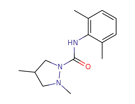 1-Pyrazolidinecarboxamide, N-(2,6-dimethylphenyl)-2,4-dimethyl-