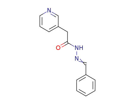 Molecular Structure of 19731-08-9 (3-Pyridineacetic acid,2-(phenylmethylene)hydrazide)