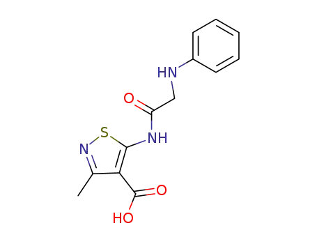 4-Isothiazolecarboxylic acid, 3-methyl-5-[[(phenylamino)acetyl]amino]-