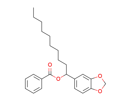 Molecular Structure of 7228-27-5 (1,3-Benzodioxole-5-methanol,a-nonyl-, 5-benzoate)