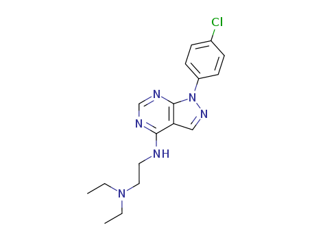 1,2-Ethanediamine,N2-[1-(4-chlorophenyl)-1H-pyrazolo[3,4-d]pyrimidin-4-yl]-N1,N1-diethyl- cas  5334-60-1