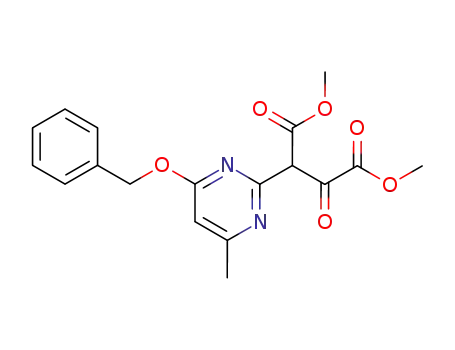 Butanedioic acid, [4-methyl-6-(phenylmethoxy)-2-pyrimidinyl]oxo-,
dimethyl ester