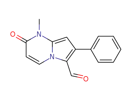 Pyrrolo[1,2-a]pyrimidine-6-carboxaldehyde,
1,2-dihydro-1-methyl-2-oxo-7-phenyl-
