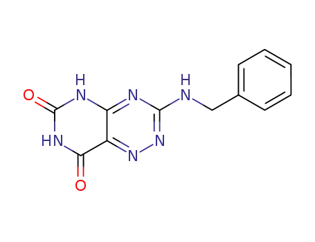 Pyrimido[4,5-e]-1,2,4-triazine-6,8(2H,7H)-dione,
3-[(phenylmethyl)amino]-