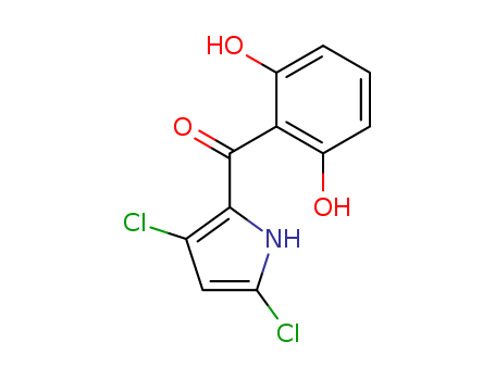 25863-75-6,Methanone,(3,5-dichloro-1H-pyrrol-2-yl)(2,6-dihydroxyphenyl)-,Ketone,3,5-dichloropyrrol-2-yl 2,6-dihydroxyphenyl (8CI); Isopyoluteorin