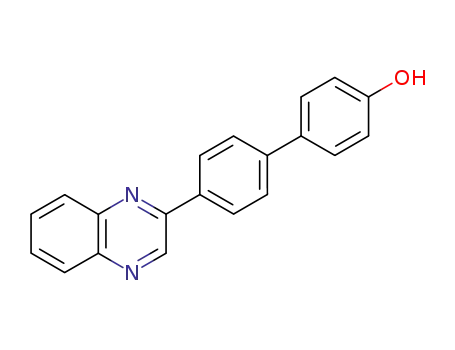 Molecular Structure of 61538-78-1 ([1,1'-Biphenyl]-4-ol, 4'-(2-quinoxalinyl)-)
