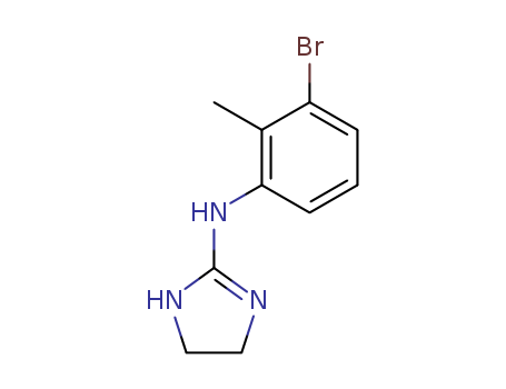 Molecular Structure of 16822-94-9 (1H-Imidazol-2-amine,N-(3-bromo-2-methylphenyl)-4,5-dihydro-)