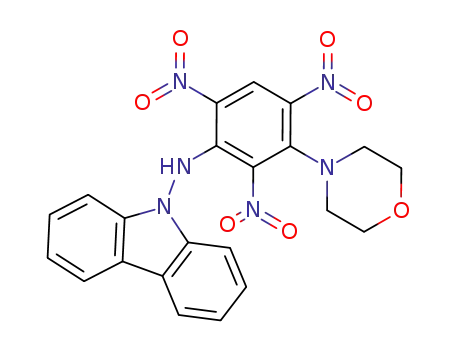 Molecular Structure of 5192-38-1 (9H-Carbazol-9-amine, N-[3-(4-morpholinyl)-2,4,6-trinitrophenyl]-)