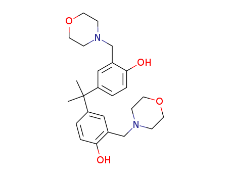 Phenol,4,4'-(1-methylethylidene)bis[2-(4-morpholinylmethyl)- cas  3541-25-1