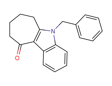 Molecular Structure of 61364-24-7 (Cyclohept[b]indol-10(5H)-one, 6,7,8,9-tetrahydro-5-(phenylmethyl)-)