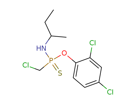 Molecular Structure of 18361-91-6 (Phosphonamidothioicacid, P-(chloromethyl)-N-(1-methylpropyl)-, O-(2,4-dichlorophenyl) ester)