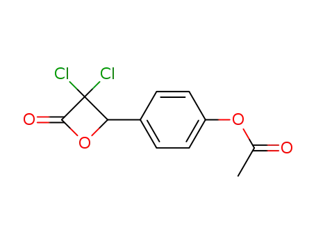 2-Oxetanone, 4-[4-(acetyloxy)phenyl]-3,3-dichloro-