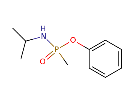 Molecular Structure of 4645-91-4 (Phosphonamidic acid, P-methyl-N-(1-methylethyl)-, phenyl ester)