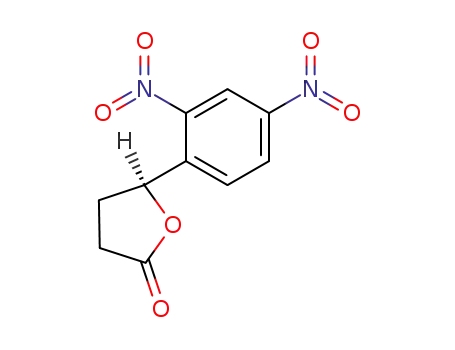 Molecular Structure of 61520-97-6 (2(3H)-Furanone, 5-(2,4-dinitrophenyl)dihydro-, (S)-)