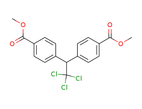 Molecular Structure of 54545-86-7 (Benzoic acid, 4,4'-(2,2,2-trichloroethylidene)bis-, dimethyl ester)